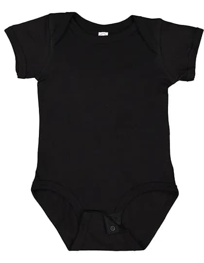Infant Fine Jersey Short Sleeve Bodysuit - Black