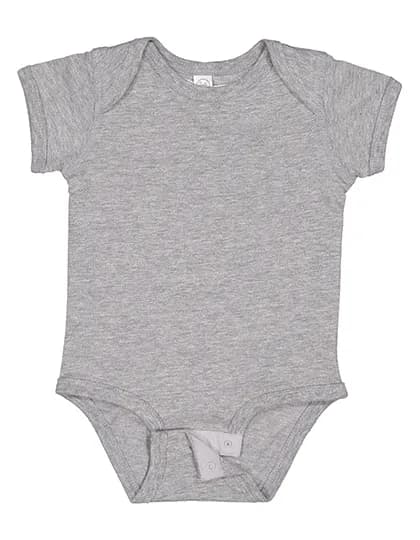 Infant Fine Jersey Short Sleeve Bodysuit - Heather Grey