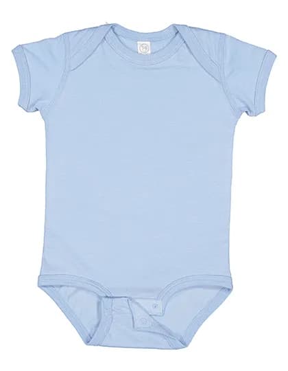 Infant Fine Jersey Short Sleeve Bodysuit - Light Blue