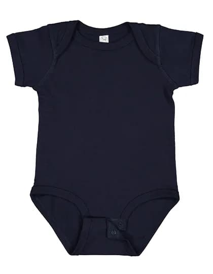 Infant Fine Jersey Short Sleeve Bodysuit - Navy