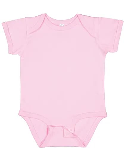 Infant Fine Jersey Short Sleeve Bodysuit - Pink