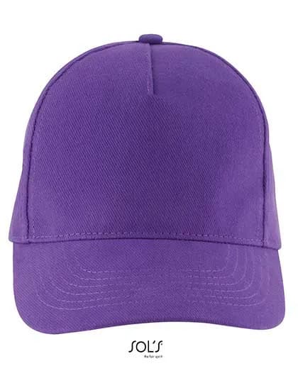Five Panels Cap Long Beach - Dark Purple