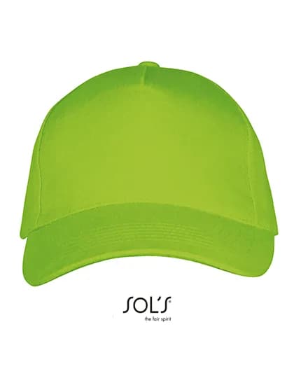 Five Panels Cap Long Beach - Lime