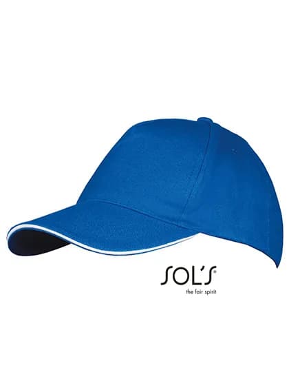 Five Panels Cap Long Beach - Royal Blue 241/White