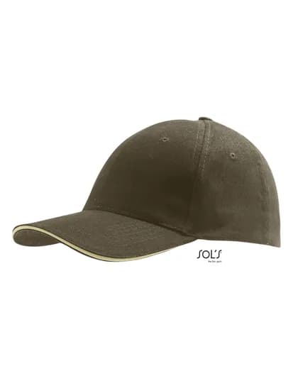 Six Panel Cap Buffalo - Army/Beige