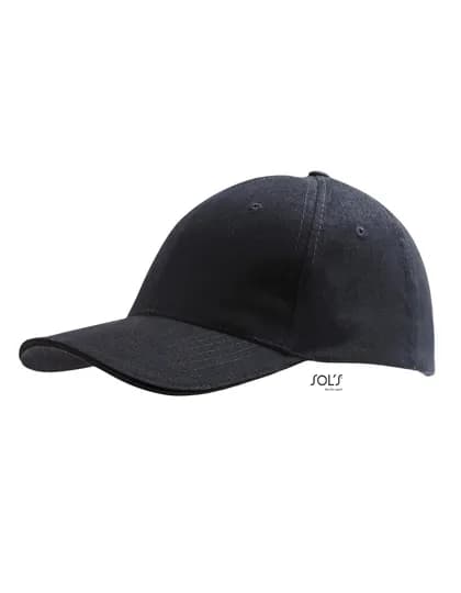 Six Panel Cap Buffalo - Black