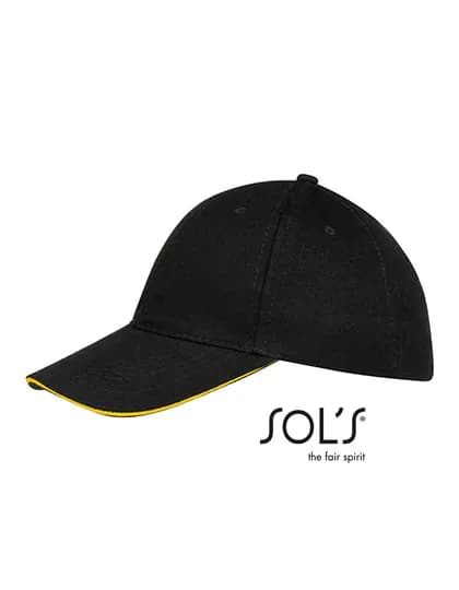Six Panel Cap Buffalo - Black/Gold