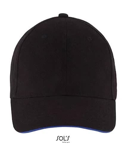Six Panel Cap Buffalo - Black/Royal Blue 241