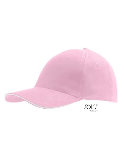 Six Panel Cap Buffalo - Pink/White