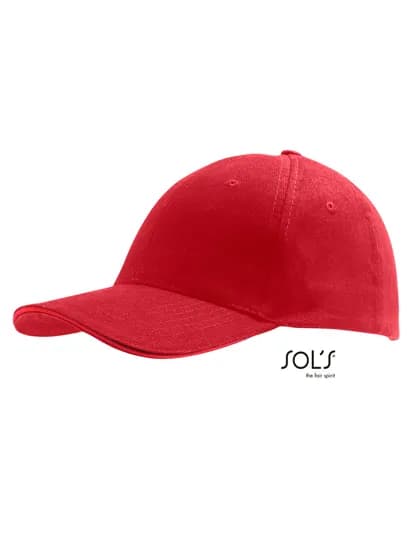 Six Panel Cap Buffalo - Red