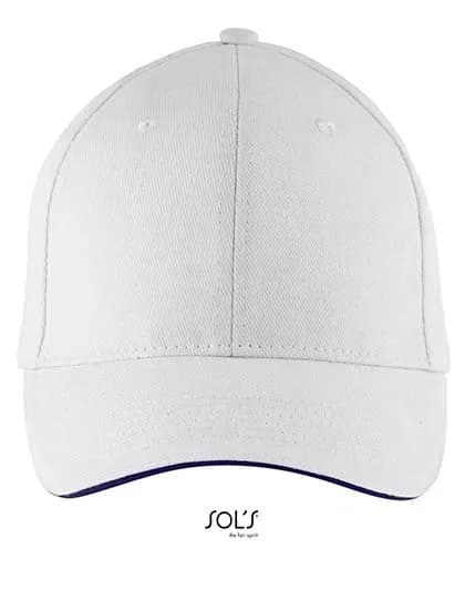 Six Panel Cap Buffalo - White/Navy