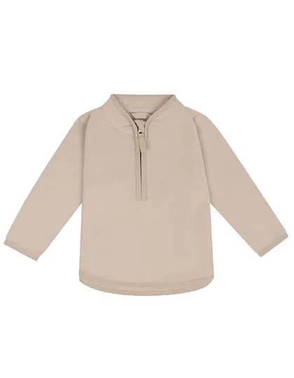 1/2 Zip Lightweight Fleece - Light Stone