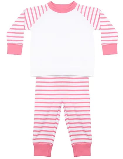 Striped Pyjamas - Pink Stripe/White