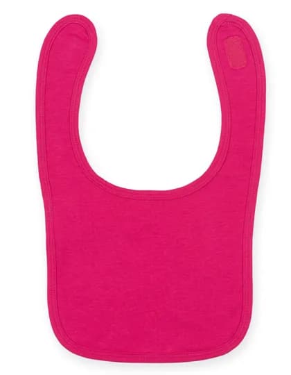 Plain And Contrast Bib - Fuchsia