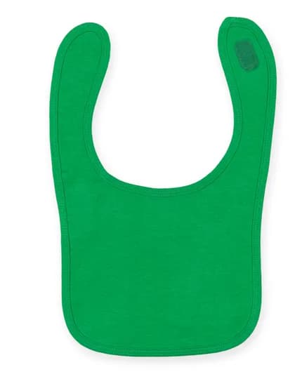 Plain And Contrast Bib - Kelly Green