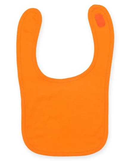 Plain And Contrast Bib - Orange
