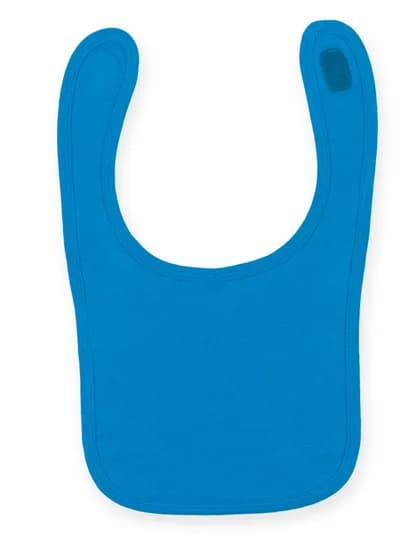 Plain And Contrast Bib - Sapphire Blue