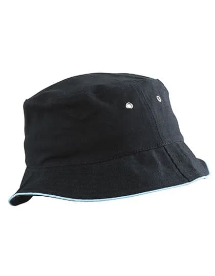 Fisherman Piping Hat - Black/Mint
