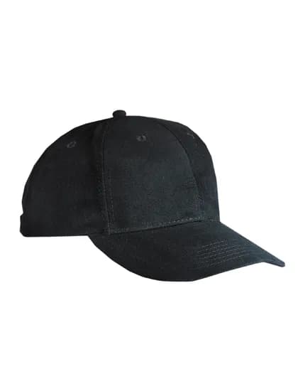 6-Panel Cap Laminated - Black
