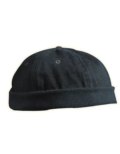 6 Panel Chef Cap - Black