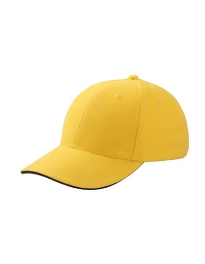 6-Panel Sandwich Cap - Gold/Navy