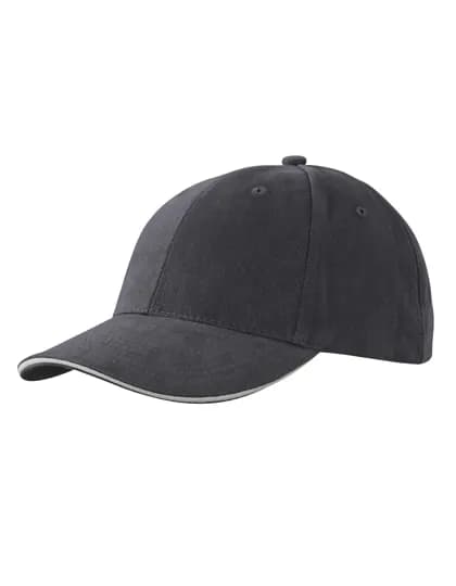 6-Panel Sandwich Cap - Graphite/Light Grey