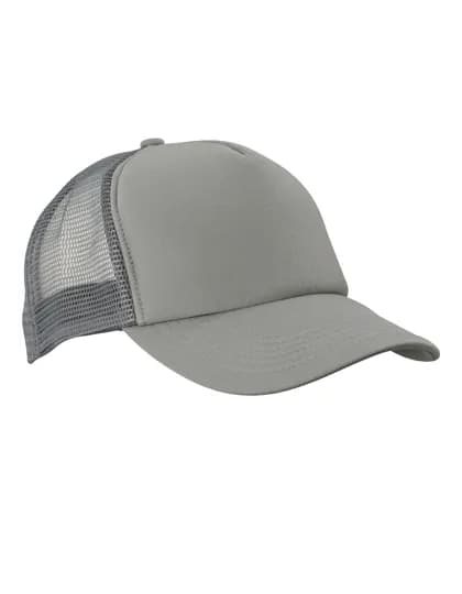 5-Panel Polyester Mesh Cap - Dark Grey