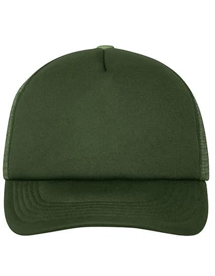 5-Panel Polyester Mesh Cap - Dark Olive