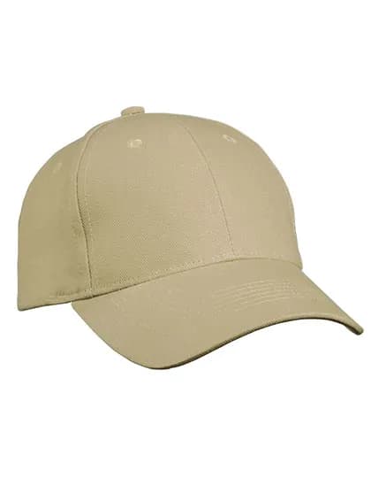 6 Panel Cap Heavy Cotton - Beige