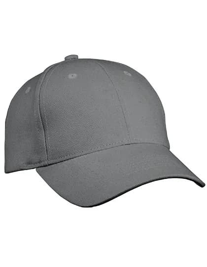 6 Panel Cap Heavy Cotton - Dark Grey