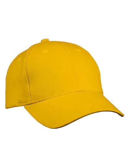 6 Panel Cap Heavy Cotton - Gold