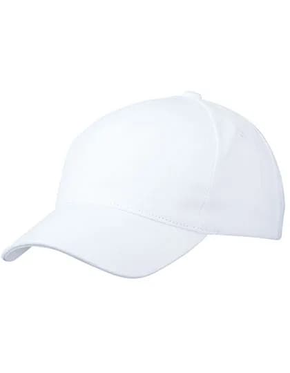 5 Panel Cap Heavy Cotton - White
