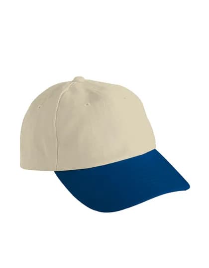6-Panel Raver Cap - Light Khaki/Navy