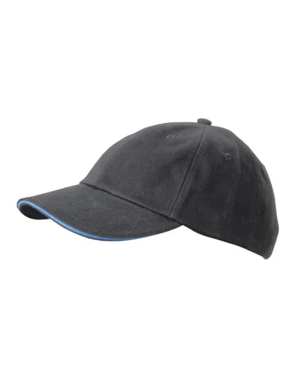 6-Panel Raver Sandwich Cap - Graphite/Aqua