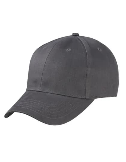 Brushed 6-Panel Cap - Carbon