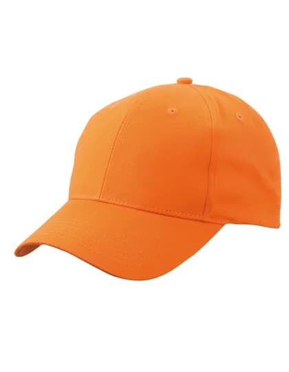Brushed 6-Panel Cap - Orange