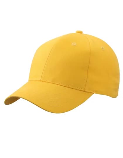 Brushed 6-Panel Cap - Yellow