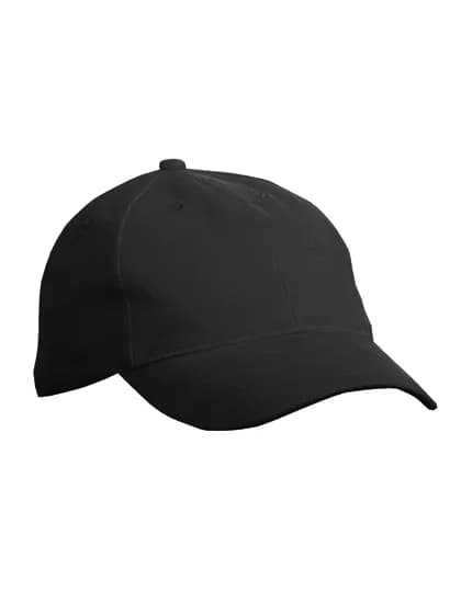 6 Panel Softlining Raver Cap - Black