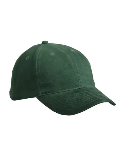 6 Panel Softlining Raver Cap - Dark Green