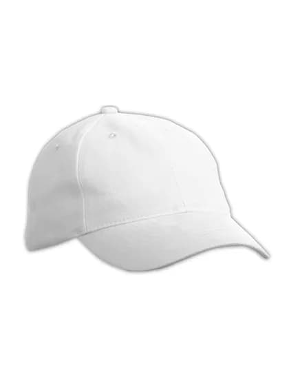 6 Panel Softlining Raver Cap - White