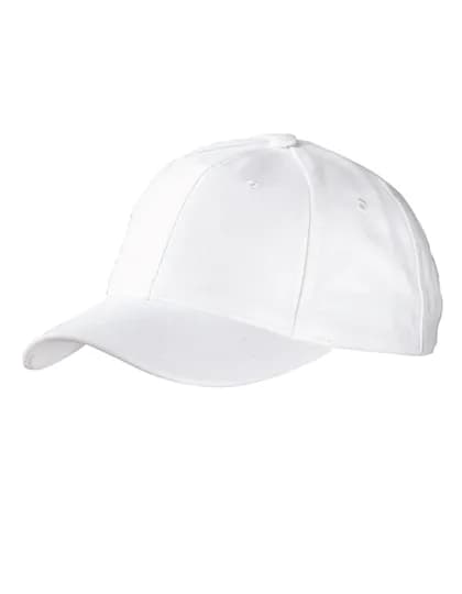 6-Panel Raver Cap Laminated - White
