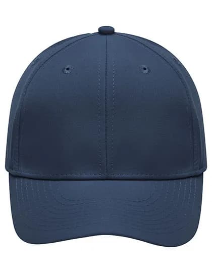 6-Panel Polyester Peach Cap - Navy