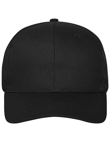 6 Panel Cap Bio Cotton - Black