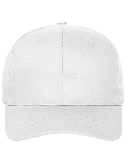 6 Panel Cap Bio Cotton - White
