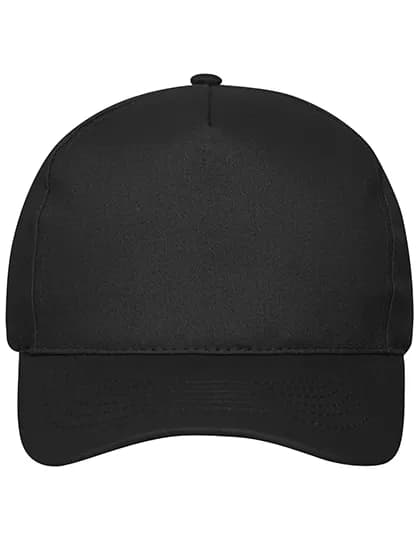 5 Panel Cap Bio Cotton - Black