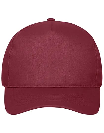 5 Panel Cap Bio Cotton - Burgundy