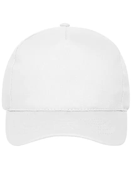 5 Panel Cap Bio Cotton - White