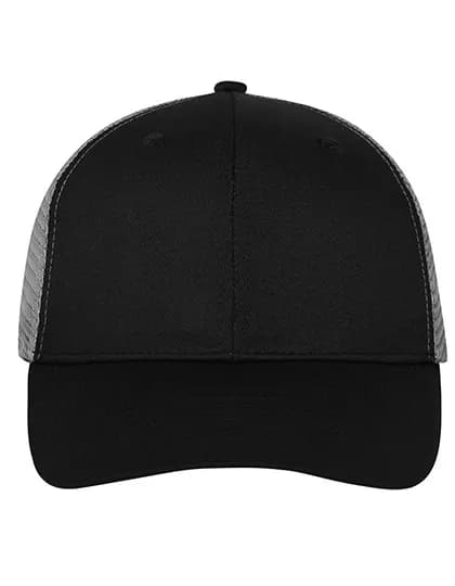 6 Panel Mesh Cap - Black/Black/Dark Grey