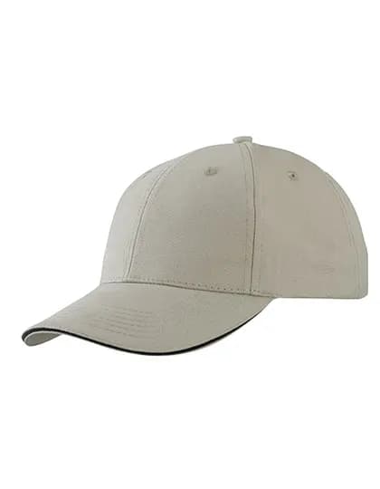 Light Brushed Sandwich Cap - Beige/Black