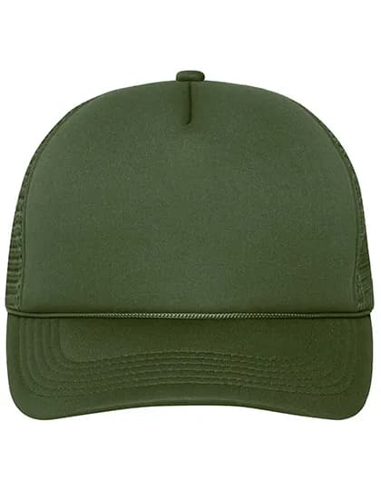 5 Panel Retro Mesh Cap - Dark Olive/Dark Olive